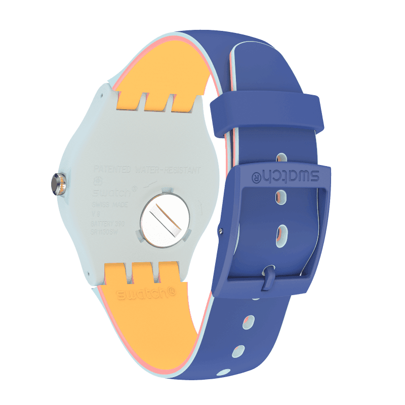 SUOS403 Swatch Blue Layered unisex pulsera de caucho