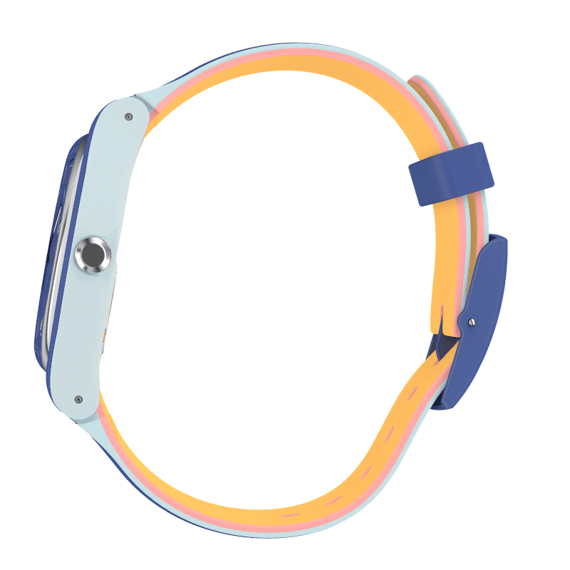 SUOS403 Swatch Blue Layered unisex pulsera de caucho