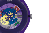 SUOV100 Swatch Purple Lacquered unisex pulsera de caucho