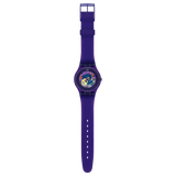 SUOV100 Swatch Purple Lacquered unisex pulsera de caucho