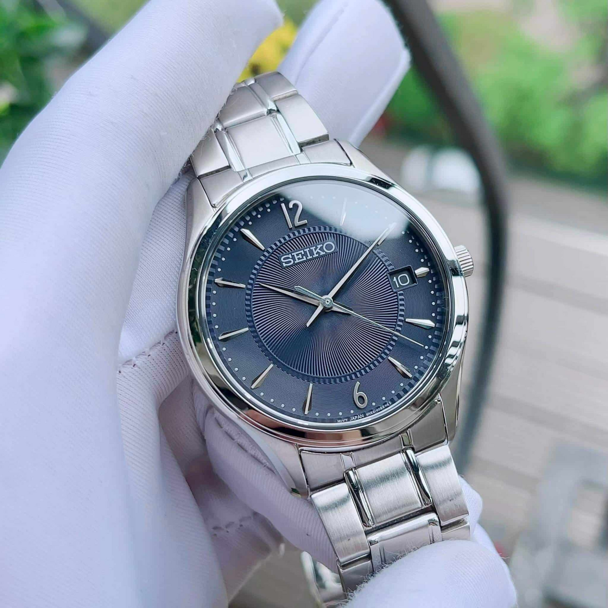 SUR419P1 Reloj Seiko Zafiro de hombre pulsera de metal