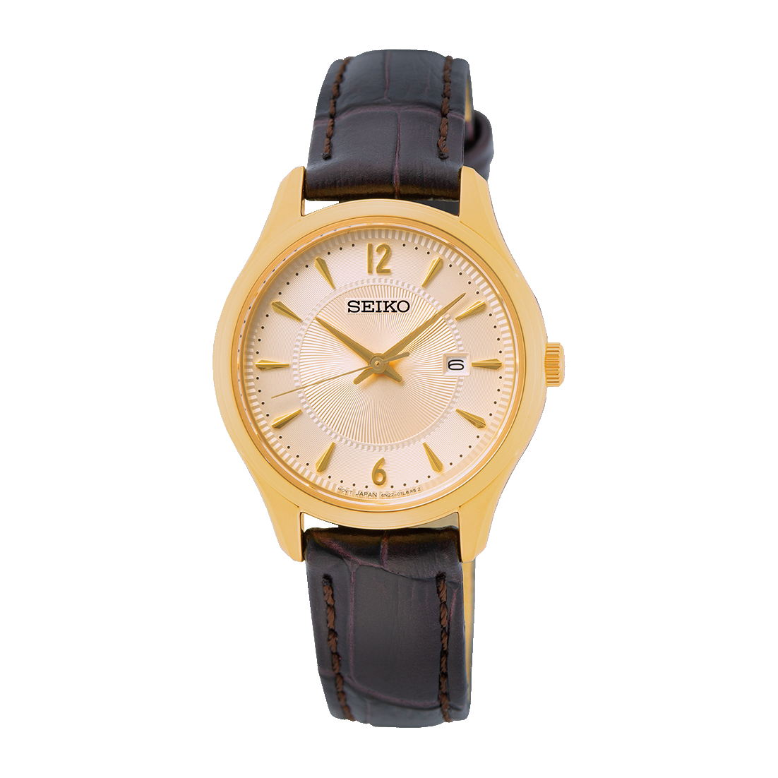 SUR478P1 Reloj Seiko Sapphire de dama pulsera de piel