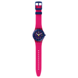 SUTR401 Swatch Sistem Pinkde dama pulsera de resina
