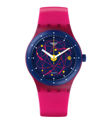 SUTR401 Swatch Sistem Pinkde dama pulsera de resina