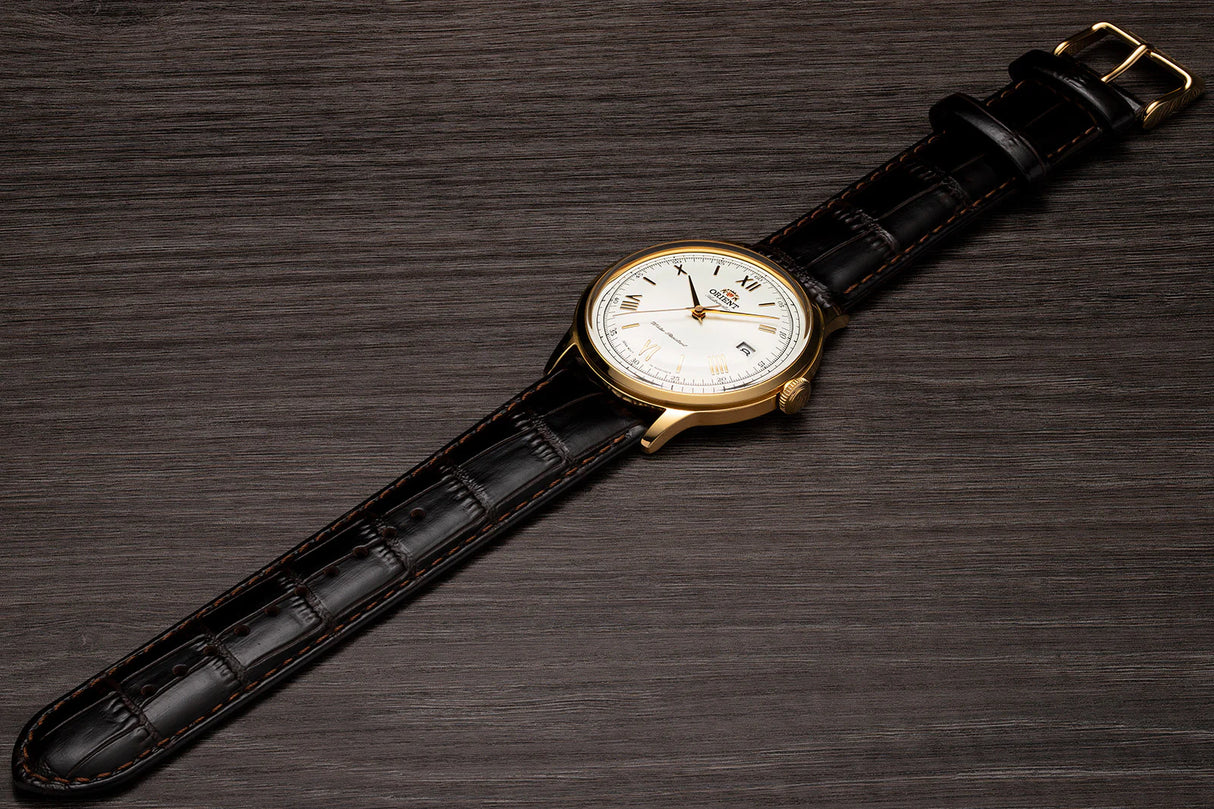 TAC00007W Orient Bambino de caballero pulsera de cuero