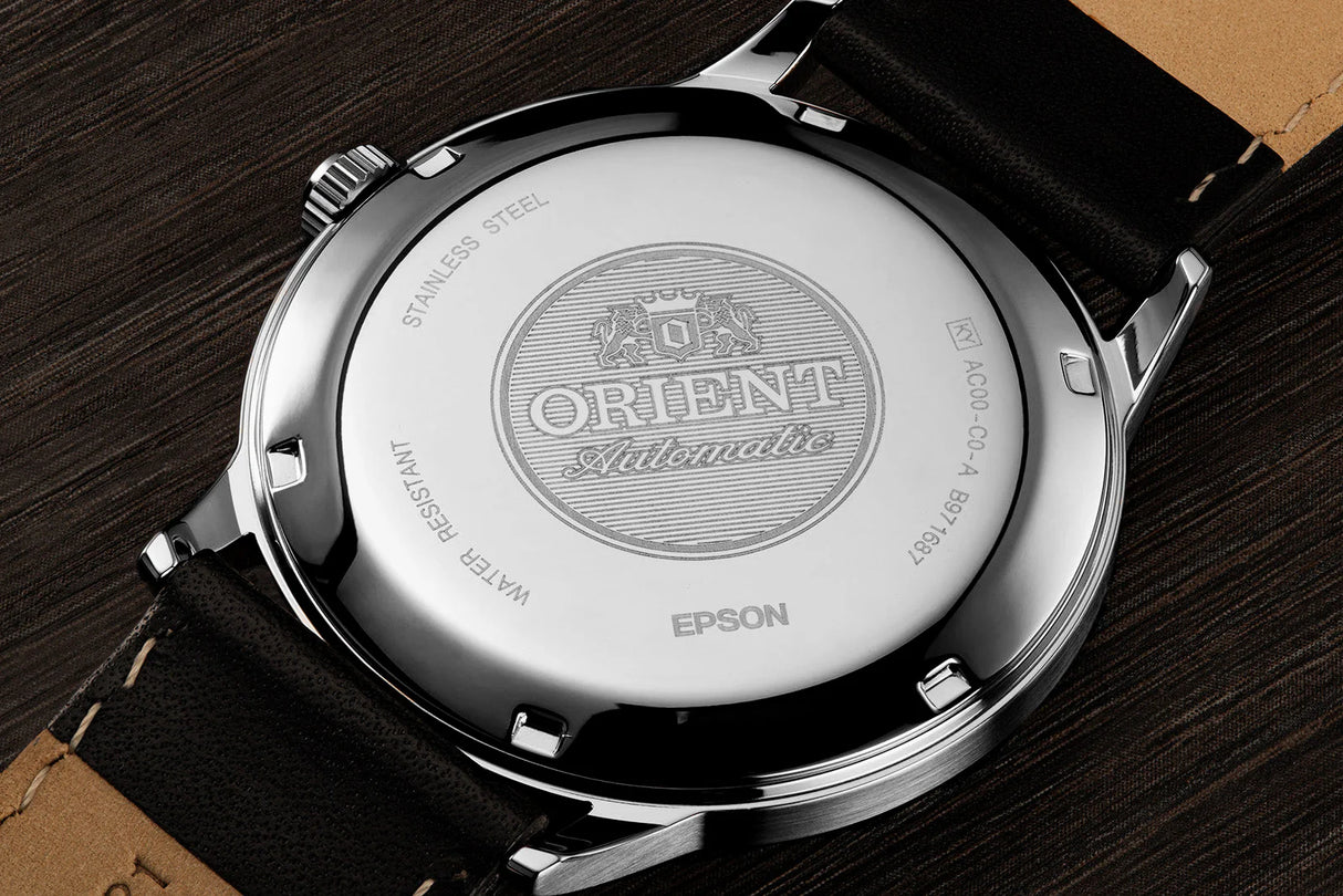 TAC0000CA Orient Bambino de hombre pulsera cuero