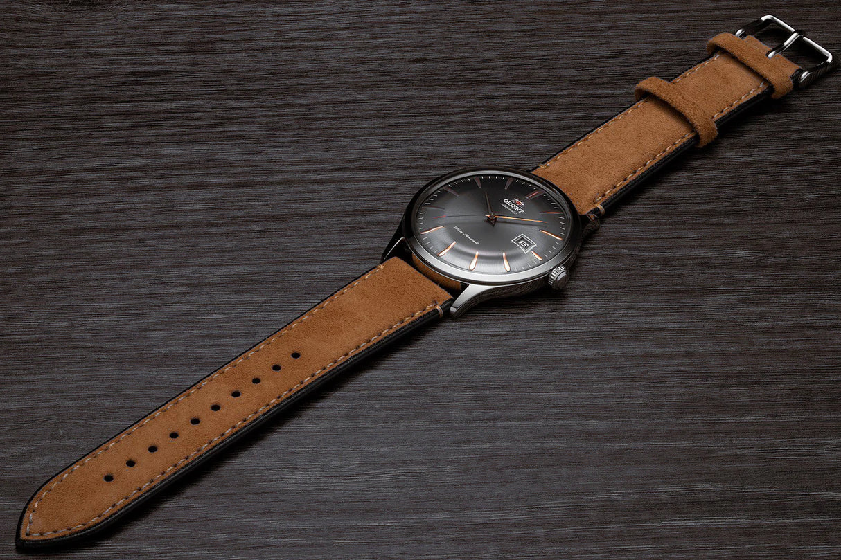 TAC08003A Orient Bambino de hombre pulsera de cuero