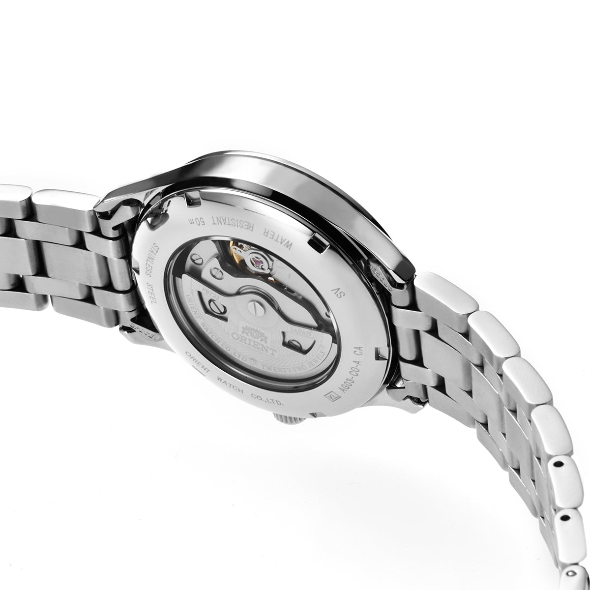 TAG03001D Orient Classic de caballero pulsera de metal corazón abierto