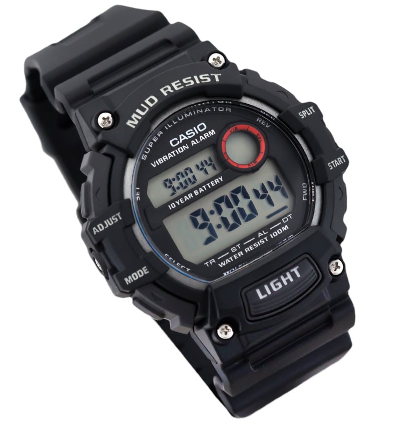 TRT-110H-1AV Reloj Casio para Hombre, 10 Años de Bateria Mud Resist