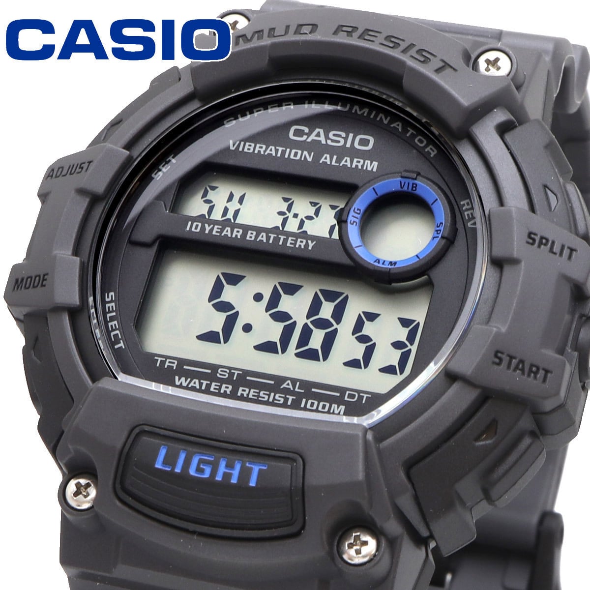 TRT-110H-8AV Reloj Casio para Hombre, 10 Años de Bateria Mud Resist