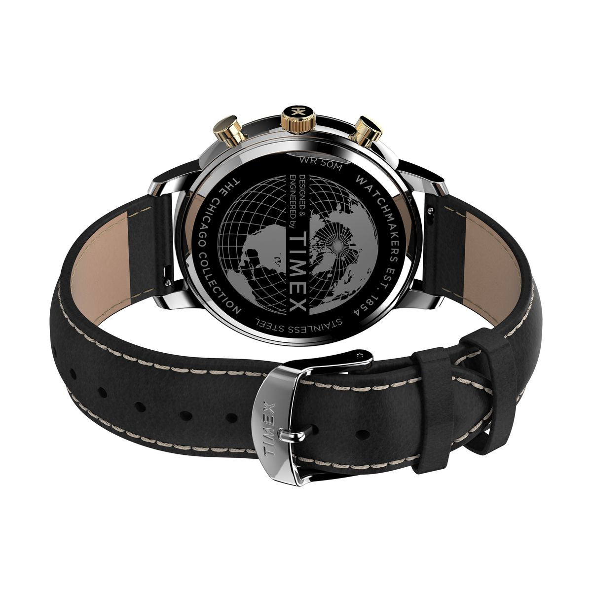 TW2U39100VQ Timex Chicago de caballero pulsera de cuero 45 mm