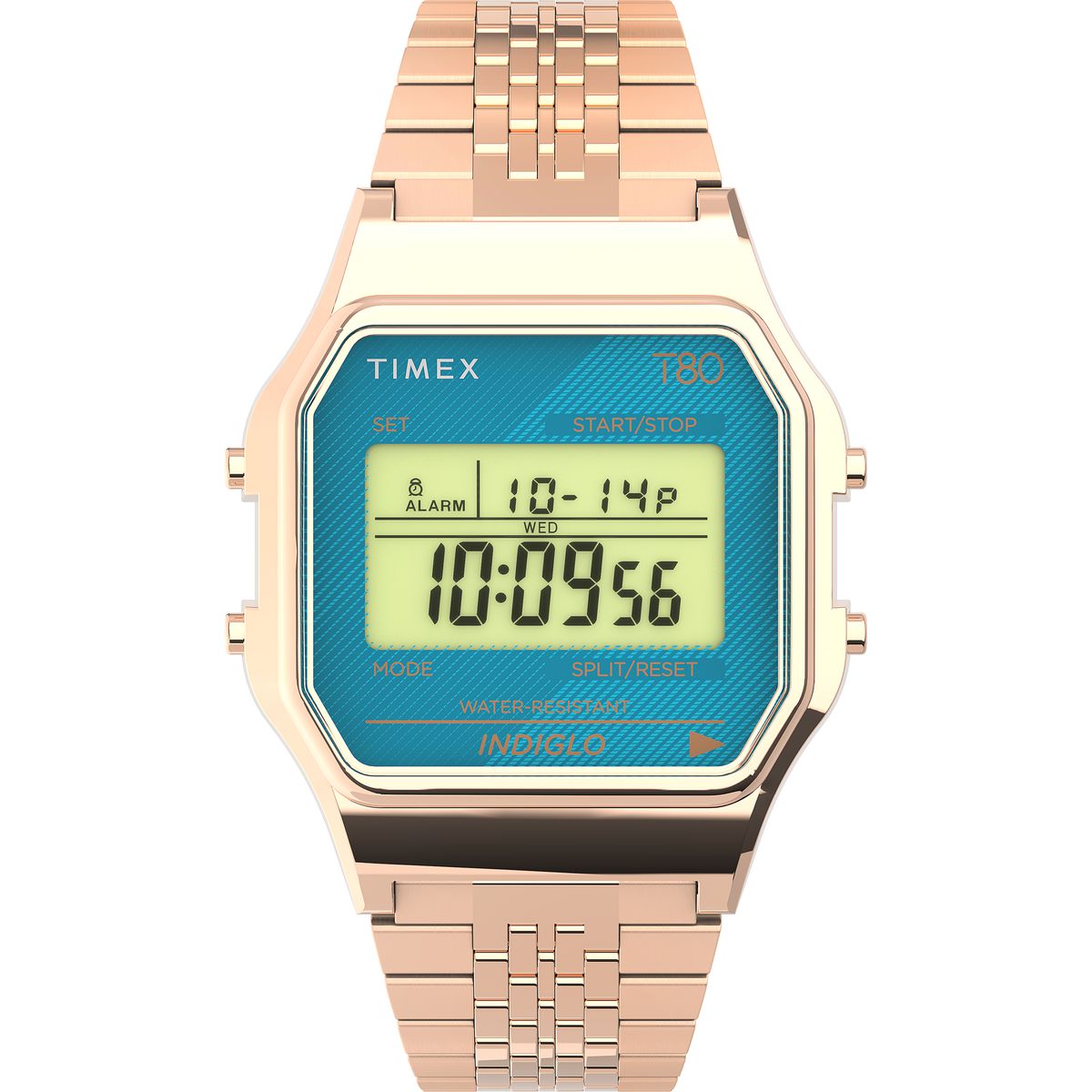 TW2U93600 Reloj Timex T80 Unisex pulsera de metal 34mm