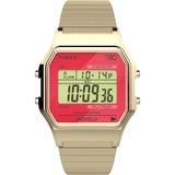 TW2V19200 Reloj Timex T80 unisex correa de metal 34 mm