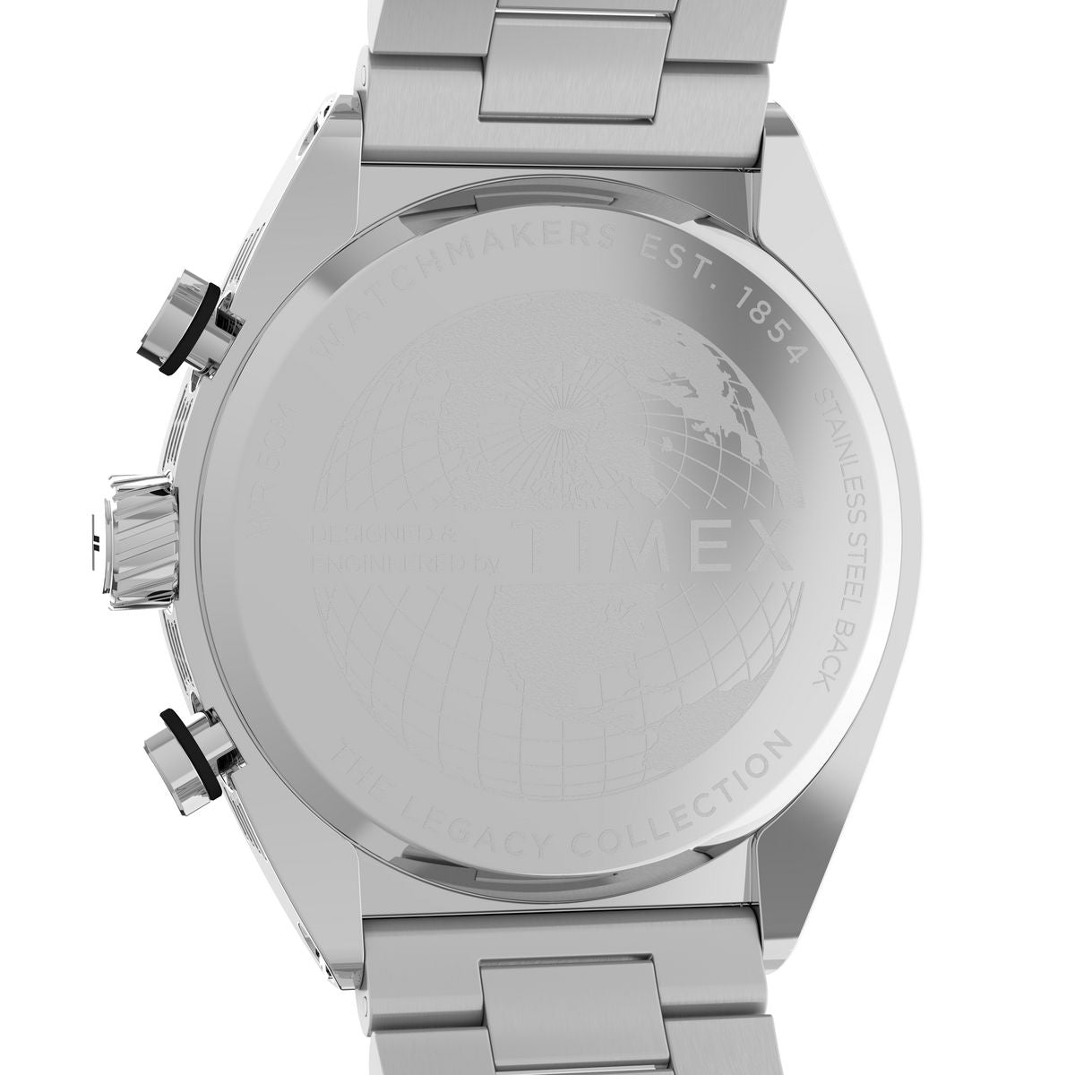 TW2W22200 Reloj Timex Legacy Tonneau de caballero pulsera de acero inoxidable 42 mm