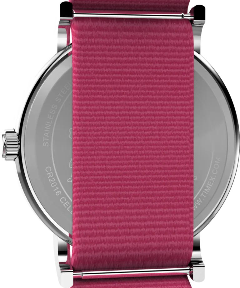 TW2W83100 Reloj Timex x Peaunuts Snoopy de dama pulsera de tela 38 mm