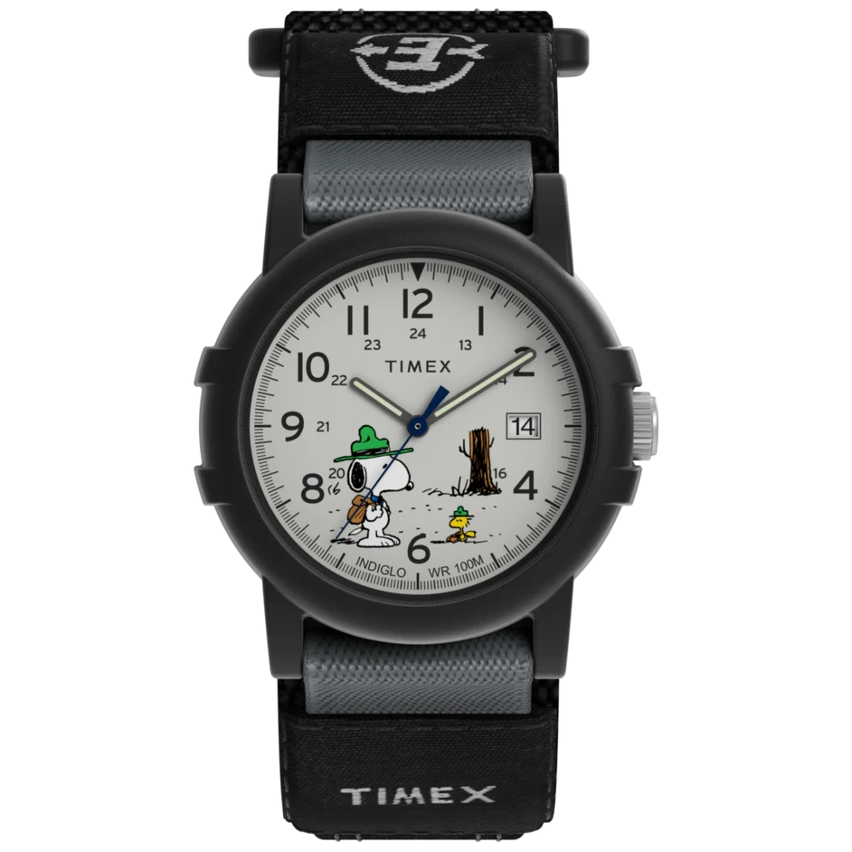 TW4B29100 Timex Expedition x Snoopy de caballero pulsera de tela