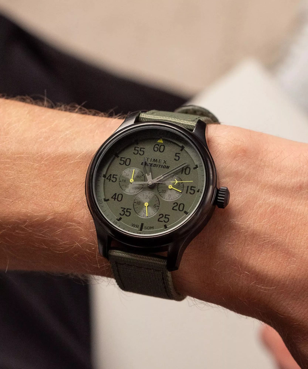 TW4B31000 Timex reloj para hombre pulsera tela estilo militar