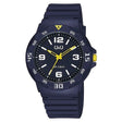 V02A-016VY Reloj QQ Análogo para Hombre Pulsera de Caucho