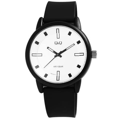 V29A-001VY Reloj QQ para hombre pulsera de caucho