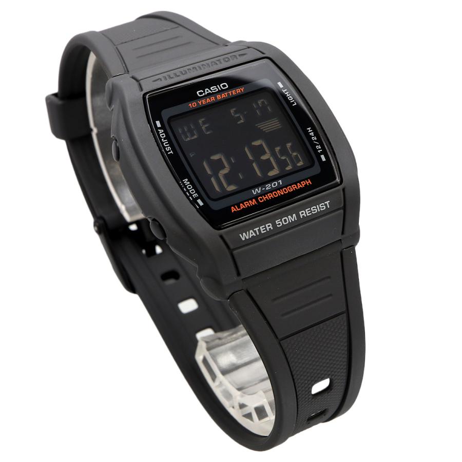 W-201-1BV Casio Reloj Unisex, 10 Años de Bateria Illuminator