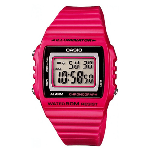 W-215H-4AV Reloj Casio para Mujer, Illuminator con Cronógrafo