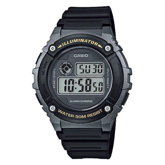 W-216H-1B Reloj Casio para Hombre, Illuminator con Cronógrafo