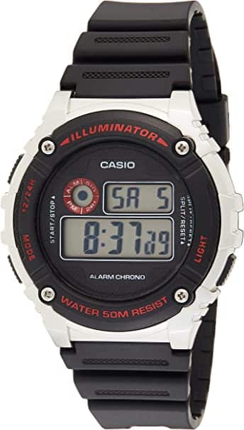 W-216H-1CV Reloj Casio para Hombre, Illuminator con Cronógrafo