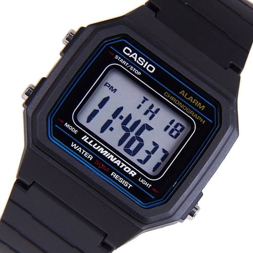 W-217H-1AV Reloj Casio para Hombre, Vintage Clásico Illuminator