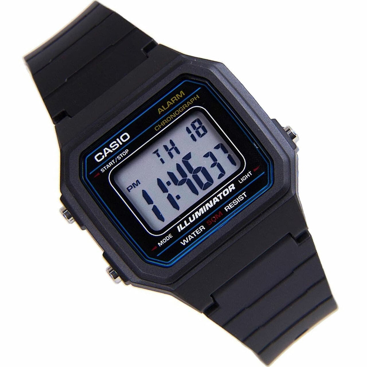 W-217H-1AV Reloj Casio para Hombre, Vintage Clásico Illuminator