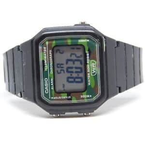 W-217H-3BVCF Reloj Casio para Hombre, Vintage Clásico Illuminator