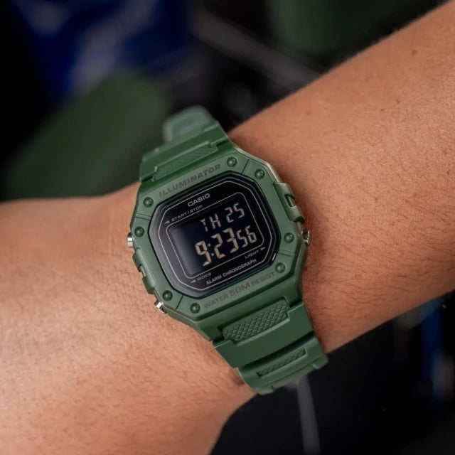 W-218H-3BV Reloj Casio de hombre pulsera de resina