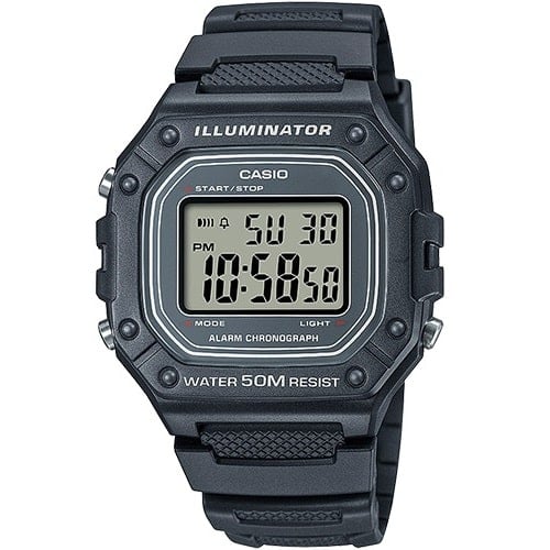 W-218H-8AVCF Reloj Casio Unisex, Illuminator con Cronógrafo