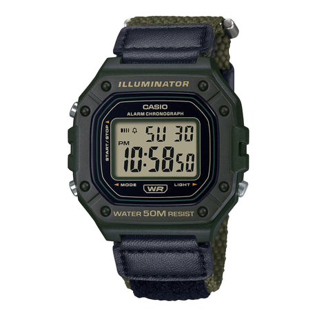 W-218HB-3AV Reloj Casio para Hombre, Illuminator con Cronógrafo