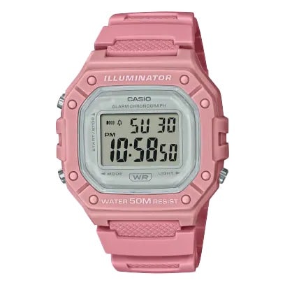 W-218HC-4AV Reloj Casio para Mujer, Illuminator con Cronógrafo