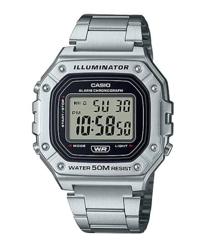 W-218HD-1AV Reloj Casio para Caballero, Illuminator con Cronógrafo