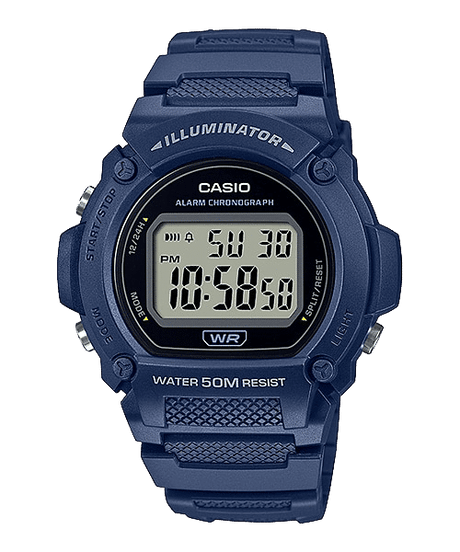 W-219H-2AV Reloj Casio para Hombre, Illuminator con Cronógrafo