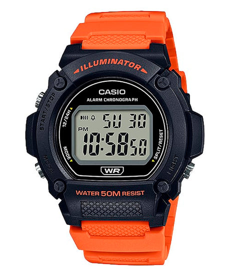 W-219H-4AV Reloj Casio para Hombre, Illuminator con Cronógrafo