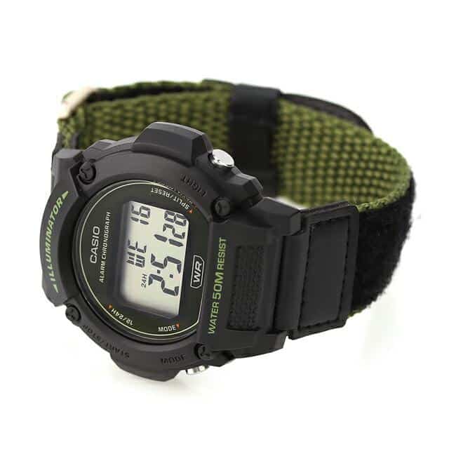 W-219HB-3AV Casio Illuminator Alarma Cronógrafo Reloj para Hombre