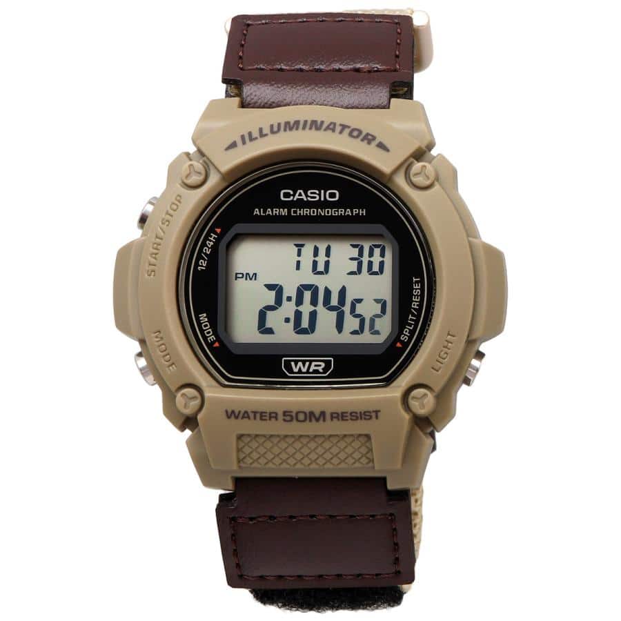 W-219HB-5AV Casio Illuminator Alarma Cronógrafo Reloj para Hombre