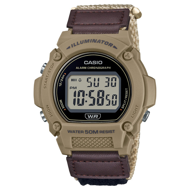 W-219HB-5AV Casio Illuminator Alarma Cronógrafo Reloj para Hombre