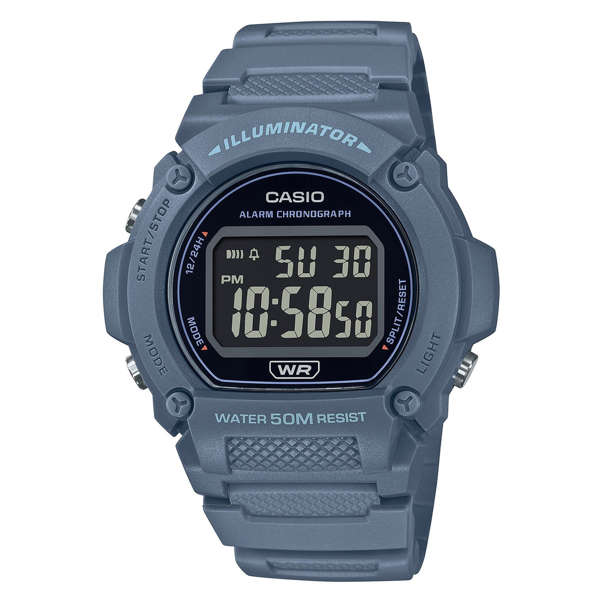 W-219HC-2BV Reloj Casio para Hombre Illuminator Alarma Cronógrafo