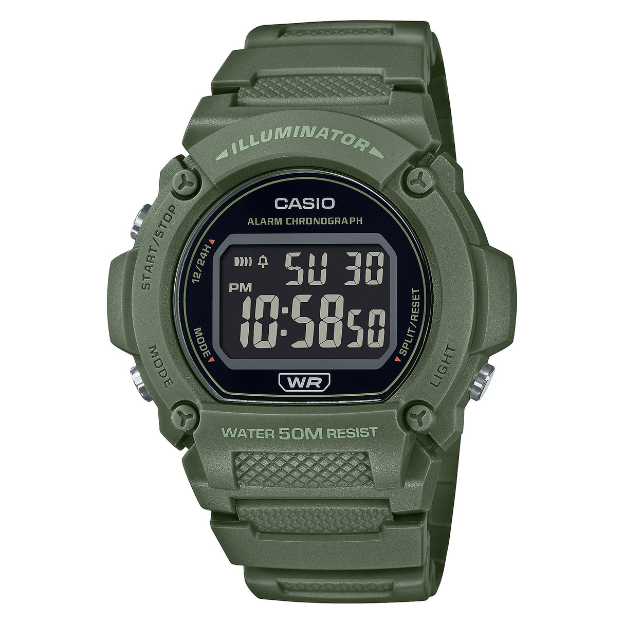 W-219HC-3BV Reloj Casio para Hombre Illuminator Alarma Cronógrafo