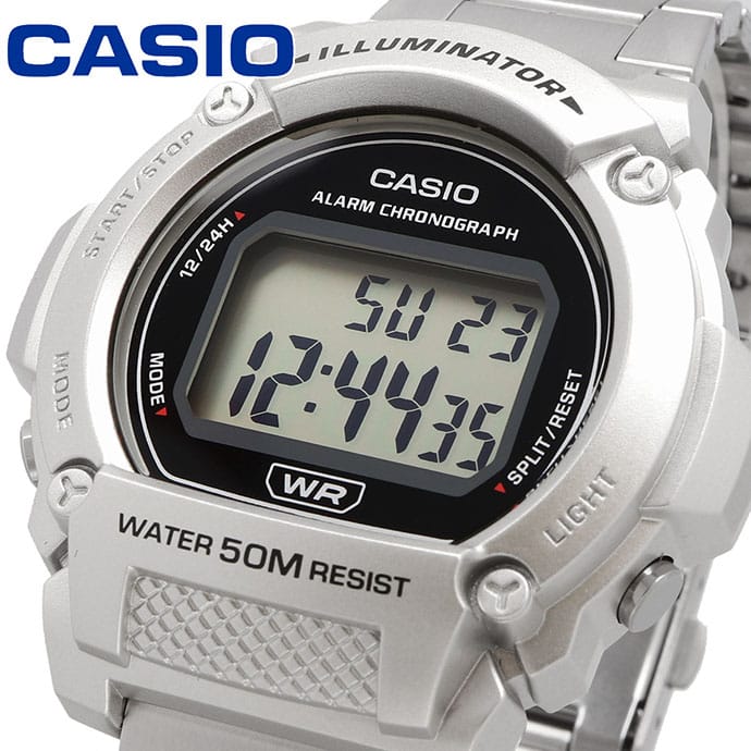 W-219HD-1AV Casio Reloj para Hombre, Illuminator con Cronógrafo