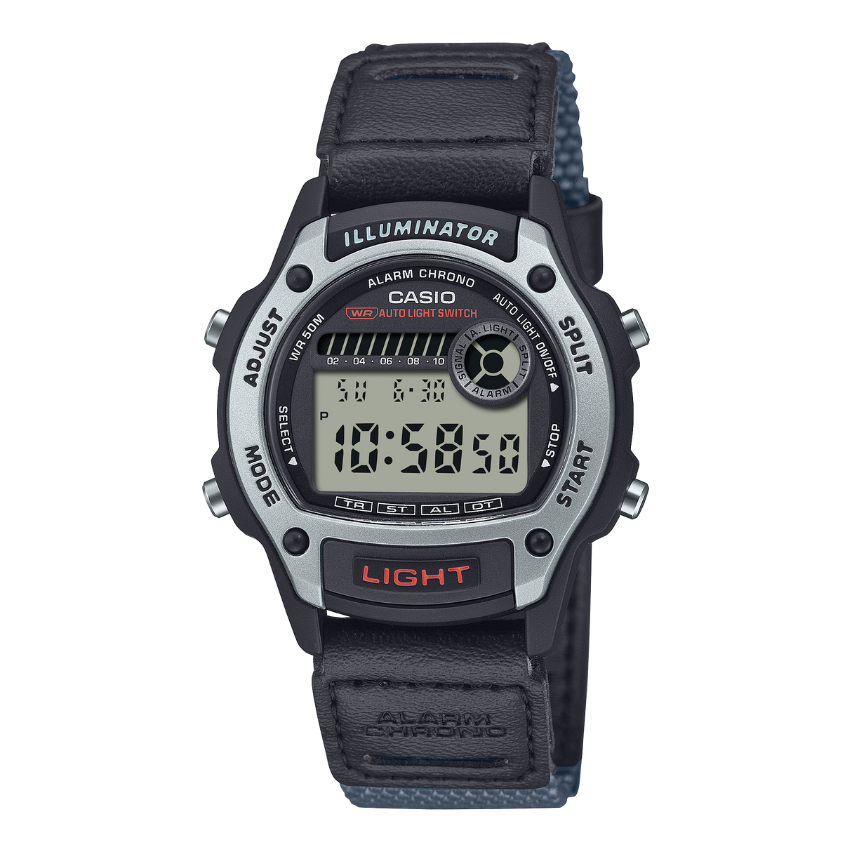 W-220HF-8AVCF Reloj Casio Digital de hombre correa de tela