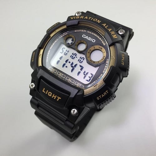 W-735H-1A2V Reloj Casio para Hombre, Alarma Vibrante Super Illuminantor