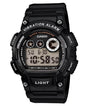 W-735H-1AV Reloj Casio para Hombre, Alarma Vibrante Super Illuminantor