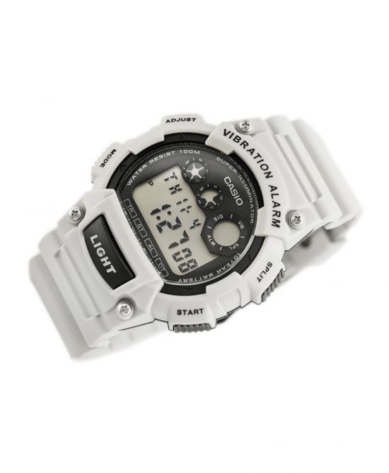 W-735H-8A2V Reloj Casio para Hombre, Alarma Vibrante Super Illuminantor