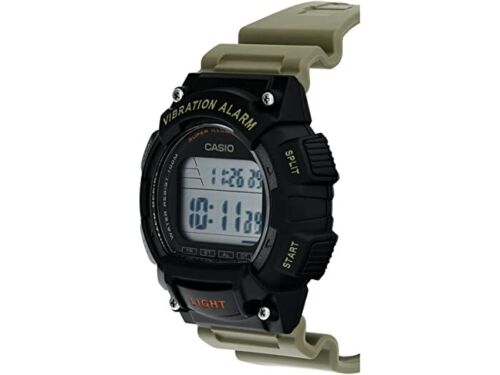 W-736H-5AVCF Reloj Casio para Hombre, Alarma Vibrante Super Illuminantor