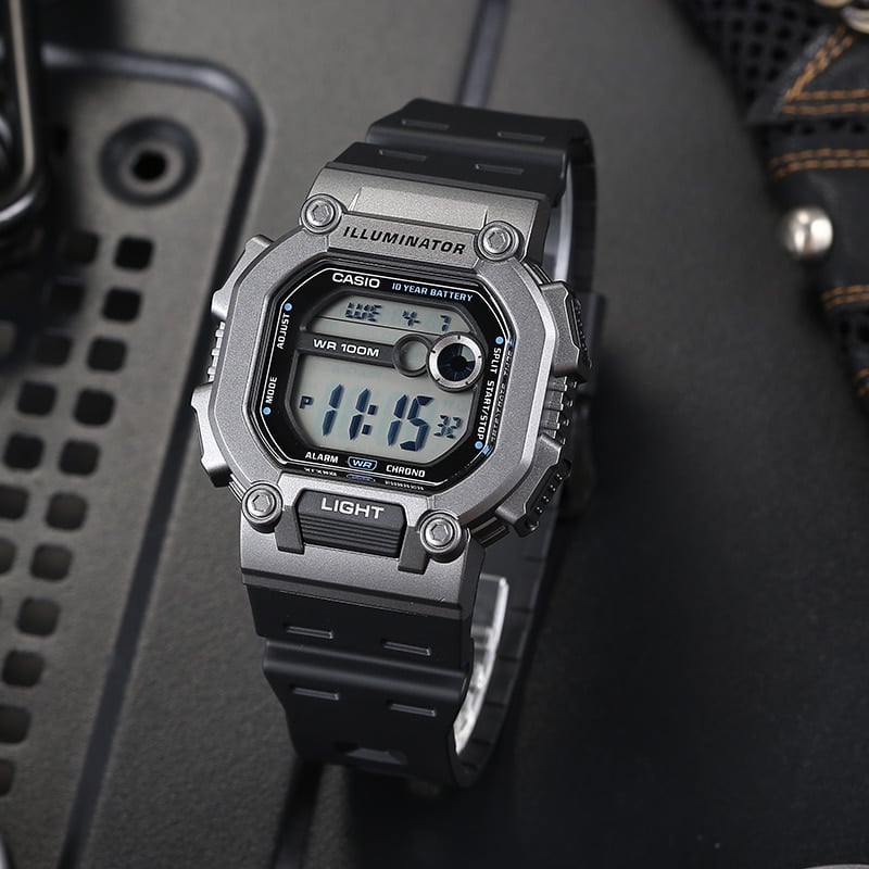 W-737H-1A2V Reloj Casio para Hombre, Illuminator 10 Años de Batería