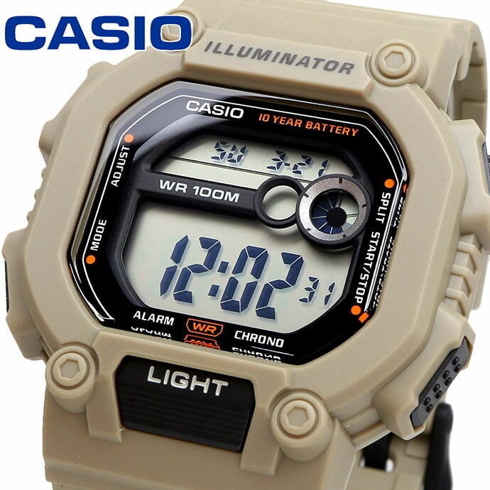 W-737HX-5AV Reloj Casio para Hombre, Illuminator 10 Años de Batería